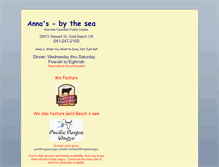 Tablet Screenshot of annasbythesea.com